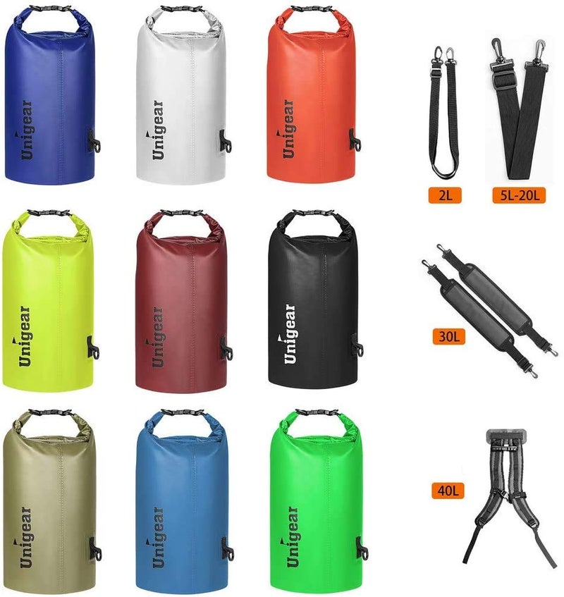 Unigear Dry Bag Waterproof, Floating and Lightweight Bags for Kayaking, Boating, Fishing, Swimming and Camping with Waterproof Phone Case (Blue, 30L) - Image 5